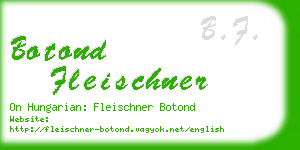 botond fleischner business card